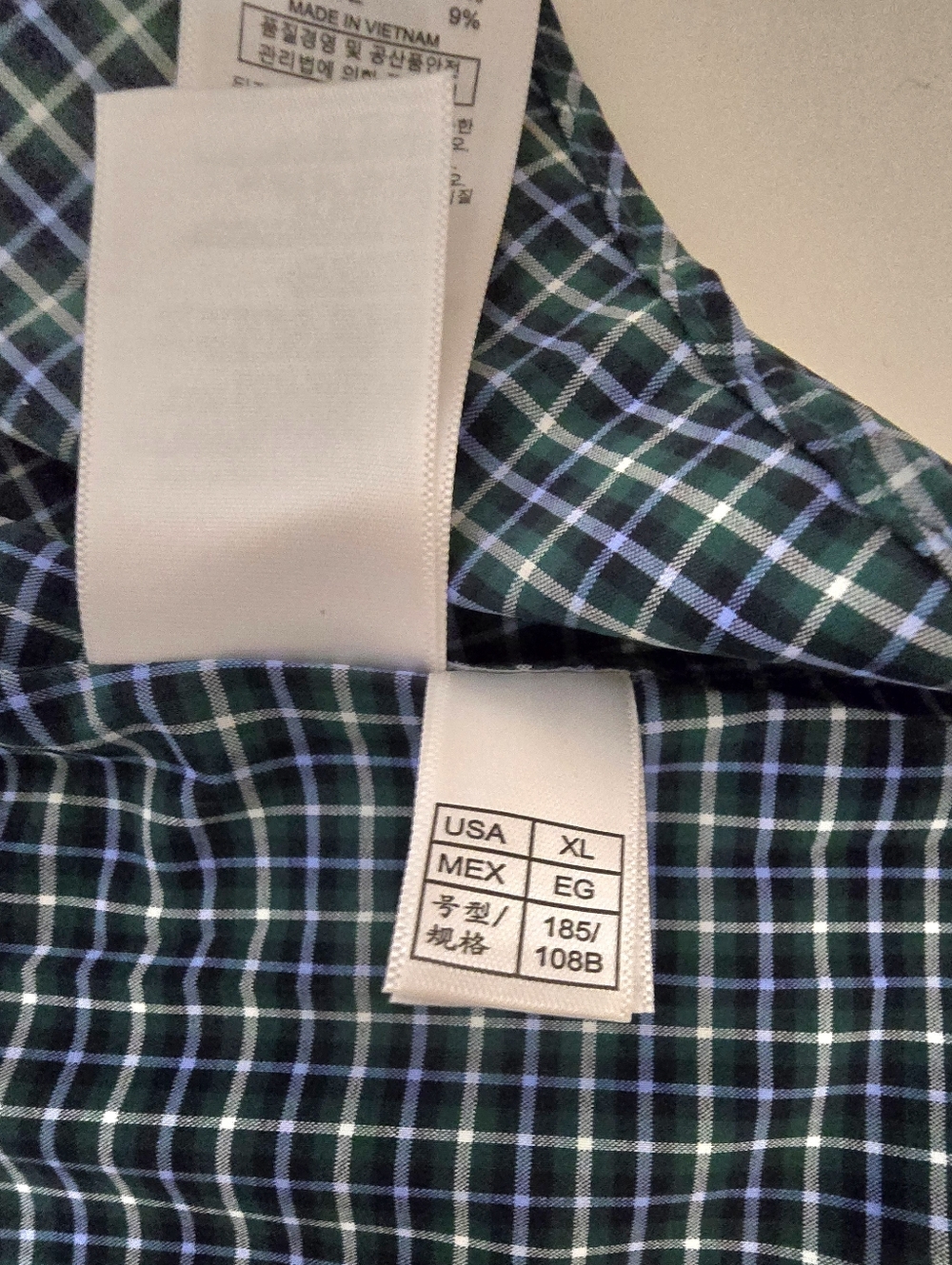 Brooks Brothers Shirt Mens Size XL Blue Green Plaid Nylon Stretch Button Up NWT. - Picture 15 of 16
